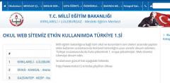 Lüleburgaz MEB’in web sitesi birinci oldu!