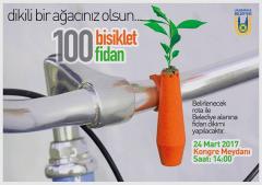 100 bisiklet 100 fidan etkinliği düzenlenecek