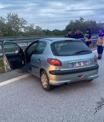  Babaeski’de bariyere çarpan otomobilin sürücüsü öldü