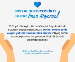 Sosyal Belediyecilikte Yeni Adım