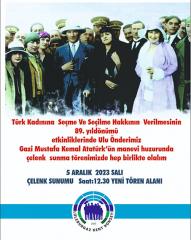 5 Aralık programı bugün 12.30’da