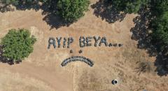 Piknik alanından toplanan çöplerle “Ayıp beya” yazdılar