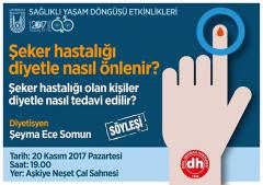 “Şeker Hastalığı Diyetle Nasıl Önlenir?” konulu söyleşi düzenlenecek