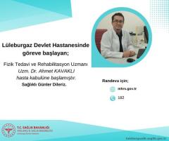 Lüleburgaz Devlet Hastanesi’nde yeni doktor göreve başladı