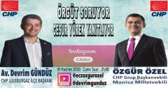 Devrim Gündüz ve Özgür Özel bu akşam instagram’da