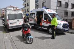  Elektrikli motosikletin çarptığı çocuk yaralandı