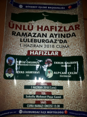 Ünlü Hafızlar Lüleburgaz’da